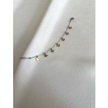 Jern Jewelry Kelebekli Çok Renkli Çelik Bileklik