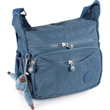 İmaks Krinkıl / Klinkır Su Geçirmez Kumaş Çok Gözlü Çapraz Kol ve Omuz Postacı Çantası Mavi 116E