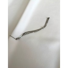 Silver Çoklu Çelik Bileklik
