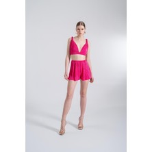Holly Lolly Beli Lastikli Mini Comfy Şort Pembe