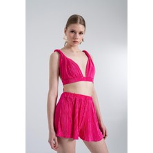 Holly Lolly Beli Lastikli Mini Comfy Şort Pembe