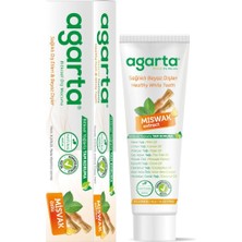 Agarta Doğal Misvak Özlü Florürsüz Diş Macunu 100 ml (3 Adet)