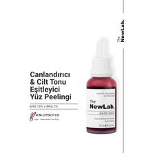 The NewLab. Canlandırıcı & Cilt Tonu Eşitleyici Kırmızı Peeling Serum 30 ml (AHA 10% BHA 2%)