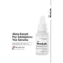 The NewLab. Gözenek Sıkılaştırıcı Ve Sivilce Karşıtı Cilt Bakımı Serumu 30 ml (NİACİNAMİDE 10% ZİNC 1%)