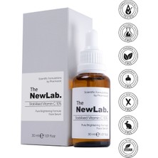 The NewLab. Aydınlatıcı Cilt Tonu Eşitleyici C Vitamini Serum( %10 Ascorbic Acid, Niacinamide, Panthenol) Nl02