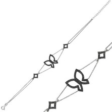 HS Demirci 925 Ayar Gümüş Kelebek Bileklik