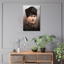 Atatürk Portresi Kırılmaz Cam Tablo Atatürk Temalı Duvar Dekoru Ev Ofis Dekoru Dijital Baskı