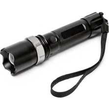 Üreticiniz KM-110 Profesyonel Şarjlı El Feneri Ledli+Flashlight+Zoom Özellikli  Aparatlı 6 Parça Full Set
