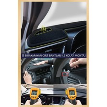 Guerrino Hyundai H100 2004-2019 Için Uygun Torpido Koruma Halısı Siyah Kenar Renk Mavi
