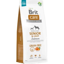 Brit Care Skin Coat Senior Light Salmon 12KG Tahılsız Somonlu Ileri Yaşlı Köpek Maması Grain Free