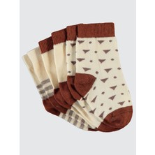 Civil Baby Erkek Bebek 3'lü Çorap Set 6-18 Ay Kahverengi