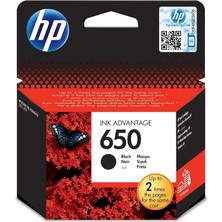 HP 650 Black Siyah Kartuş CZ101AE