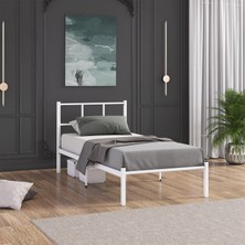 Mobpazar Karyola, Cemre Metal Karyola, Beyaz, Ölçü Seçenekli