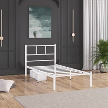Mobpazar Karyola, Cemre Metal Karyola, Beyaz, Ölçü Seçenekli