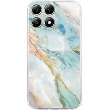 4U Sky Xiaomi 14T Kılıf Desen Baskı Darbeye Dayanıklı Yumuşak Tpu Telefon Kapağı-Yağlı Boya Mermer Için (Yurt Dışından)