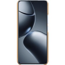 4U Sky Xiaomi 14T Pro Kılıf Için Çift Kart Yuvaları Pu Deri + Sert Pc Telefon Kapağı-Turuncu (Yurt Dışından)