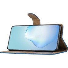 4U Sky Xiaomi Redmi Note 14 Pro+ 5G Kılıf Crazy Horse Doku Pu Deri Cüzdan Telefon Kapağı-Siyah (Yurt Dışından)