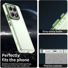 4U Sky Xiaomi 14T Pro Kılıf Pc+Tpu+Pet Mat Düşme Önleyici Telefon Arka Kapak-Yeşil (Yurt Dışından)