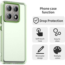 4U Sky Xiaomi 14T Pro Kılıf Pc+Tpu+Pet Mat Düşme Önleyici Telefon Arka Kapak-Yeşil (Yurt Dışından)