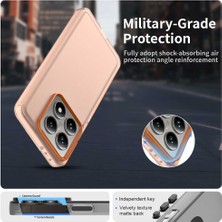 4U Sky Xiaomi 14T Pro Kılıf Pc+Tpu+Pet Mat Düşme Önleyici Telefon Arka Kapak-Turuncu (Yurt Dışından)