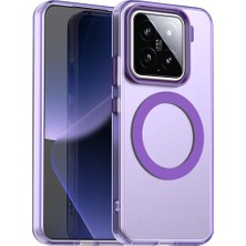 4U Sky Xiaomi 15 Kılıf Için Magsafe Pc+Tpu+Pet Anti-Drop Telefon Kapağı İle Uyumlu-Mor (Yurt Dışından)