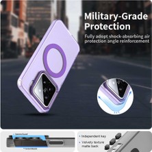 4U Sky Xiaomi 15 Kılıf Için Magsafe Pc+Tpu+Pet Anti-Drop Telefon Kapağı İle Uyumlu-Mor (Yurt Dışından)