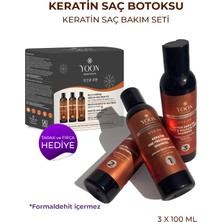 Keratin Saç Bakım Seti - Formaldehitsiz, Kokusuz, Vegan ve Evde Kullanıma Uygun Keratin Saç Botoksu