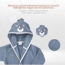 Hero Kahraman Kapüşonlu Havlu Bebek Çocuk Bornozu Koala