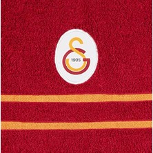 Galatasaray Lisanslı Arma BASKILI%100 Pamuk Yüz Havlusu, Kırmızı, 50X90 cm