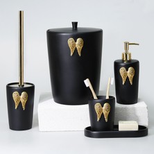 Selim Wings Banyo Seti Siyah Altın