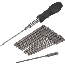 Dawn 13 Adet 100MM Torx Uzun Tornavida Ucu Seti, Manyetik Uç Seti T6-T40, 1/4 Inç Altıgen Şaftlı Elektrikli Aletler (Yurt Dışından)