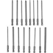 Dawn 16 Adet Uzun Manyetik Tornavida Ucu Seti Yivli++Altıgen+Torx Matkap Ucu 1/4 Inç Altıgen Şaft 100MM Uzunluk (Yurt Dışından)