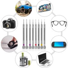 Dawn Profesyonel Tornavida Seti, 8 Adet Profesyonel Tornavida Seti Mini Hassas Kit 0.6-1.6mm Saat Gözlükleri Onarımı Için, Gümüş (Yurt Dışından)