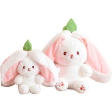 Choice Plus 20CM Çilekli Tavşan Peluş Oyuncak - Pembe (Yurt Dışından)