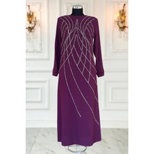 Amine Hüma Asude Tesettür Abiye Mürdüm