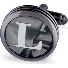 Hatemoğlu L Harfli Yuvarlak Tekli Kol Düğmesi