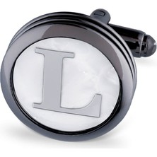 Hatemoğlu L Harfli Yuvarlak Tekli Kol Düğmesi