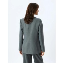 Koton 5Wak50149Uw 048 Gri Kadın Blazer Takım Ceketı