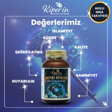 Kiperin Mind Focus Aslan Yelesi Mantarı, Sitikolin, Rhodiola, L-Theanin .. (1440MG) | Akıllı Gıda Takviyesi
