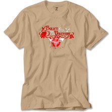 Z zepplin Bullet Gor My Valentine Skull Classic Krem Tişört