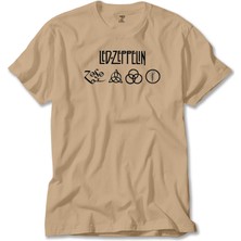 LED Zeppelin Zoso Krem Tişört