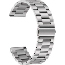 Israh Xiaomi Amazfit Pace İçin Uyumlu Kayış Kordonu Band-04 22 mm Metal Kordon