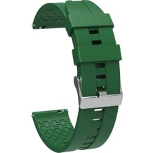 Israh Samsung Galaxy Watch Active 2 İçin Uyumlu 40MM Krd-23 20MM Silikon Esnek Akıllı Saat Kordonu