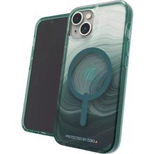 Zagg Gear4 Iphone 13/14 Milan Snap Kılıf Magsafe Telefon Kılıfı - Green Swirl Askeri Yeşil