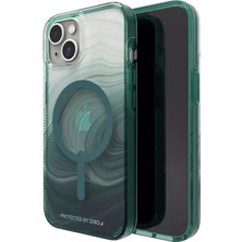 Zagg Gear4 Iphone 13/14 Milan Snap Kılıf Magsafe Telefon Kılıfı - Green Swirl Askeri Yeşil