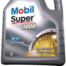 Mobil Super 3000 X1 Formula Fe 5W30 Motor Yağı 4 L ÜT:2024