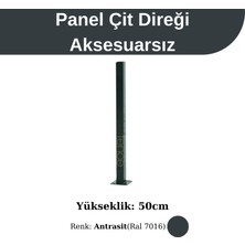 Telfence 50CM Antrasit Panel Çit Direği