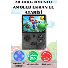 20.000 Oyunlu Amoled Ekranlı Atari El Konsolu Retro Oyun Keyfi