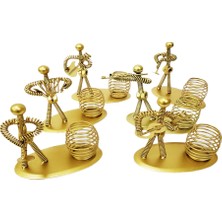 Sinerji Shop Dekoratif Sari Metal Adam Müzisyen Kalemlik