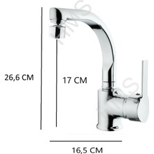 Hms T-Mix Aura Lavabo Bataryası Prinç Başlıklı